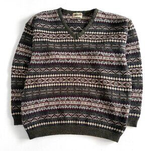 Vintage Capsule, V-Neck Sweater / Fair Isles / Grandpa Sweater
